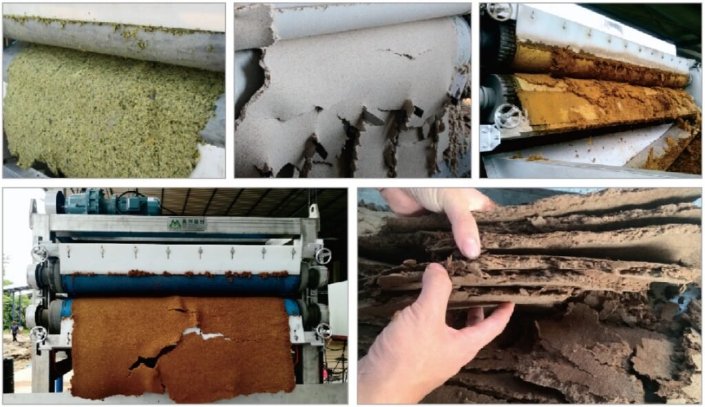 Dehydration effects of pressing various plant residues