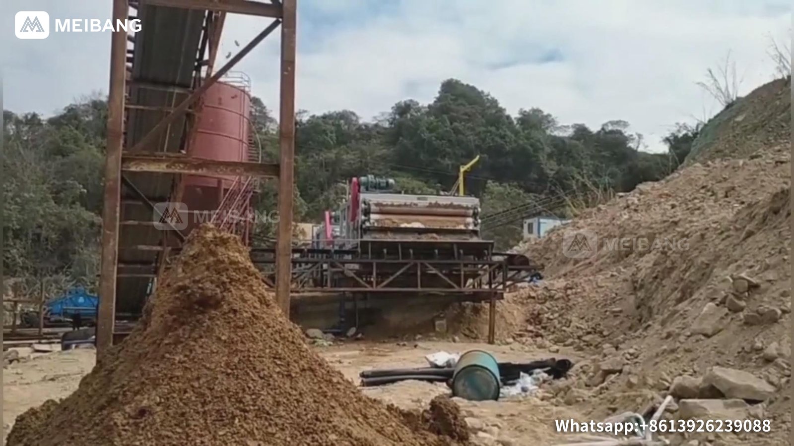 Mine Sludge Treatment & Tailings Slurry Dewatering with Belt Filter Press