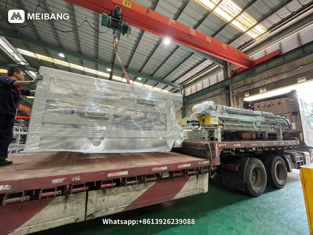 Chicken farm slaughterhouse wastewater treatment equipment loaded and shipped