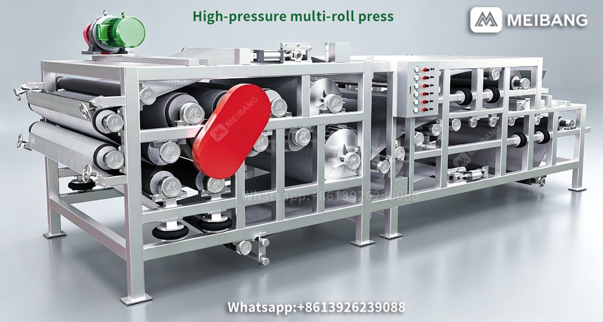 High-pressure multi-roll press