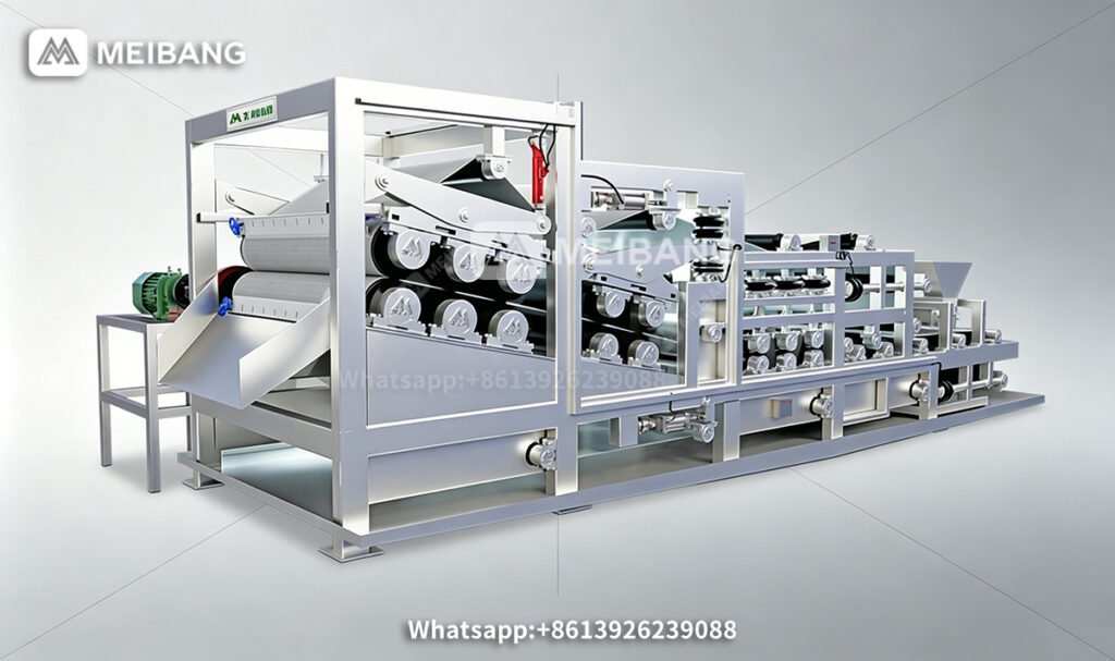 Ultra-high pressure hydraulic dewatering machine